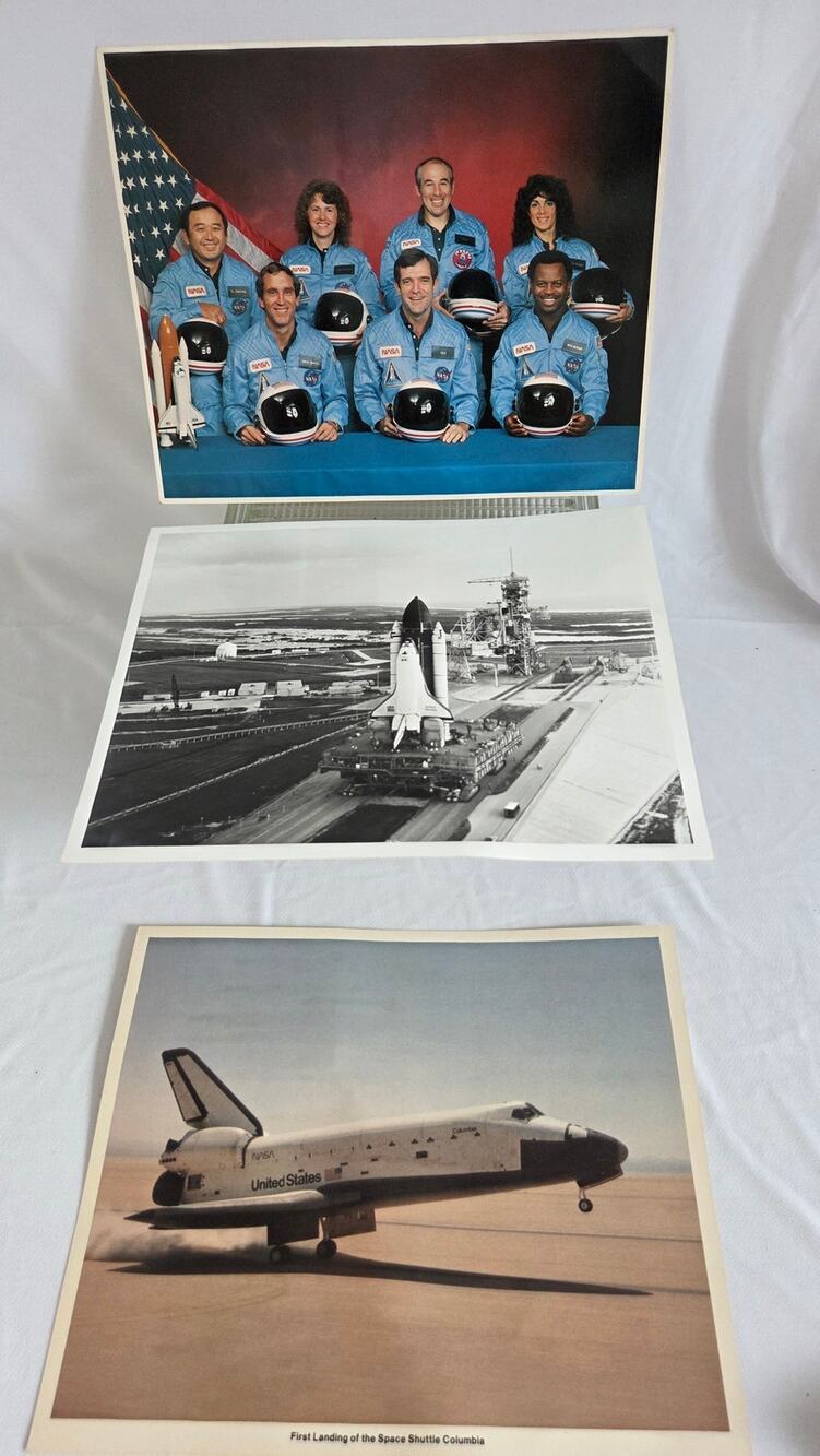 3 NASA Space Shuttle Columbia Original Picture & Postcards Pictures